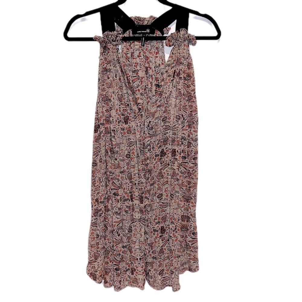 ISABEL MARANT • 100% Silk Floral Tunic w/ Ribbon Straps • Size 2